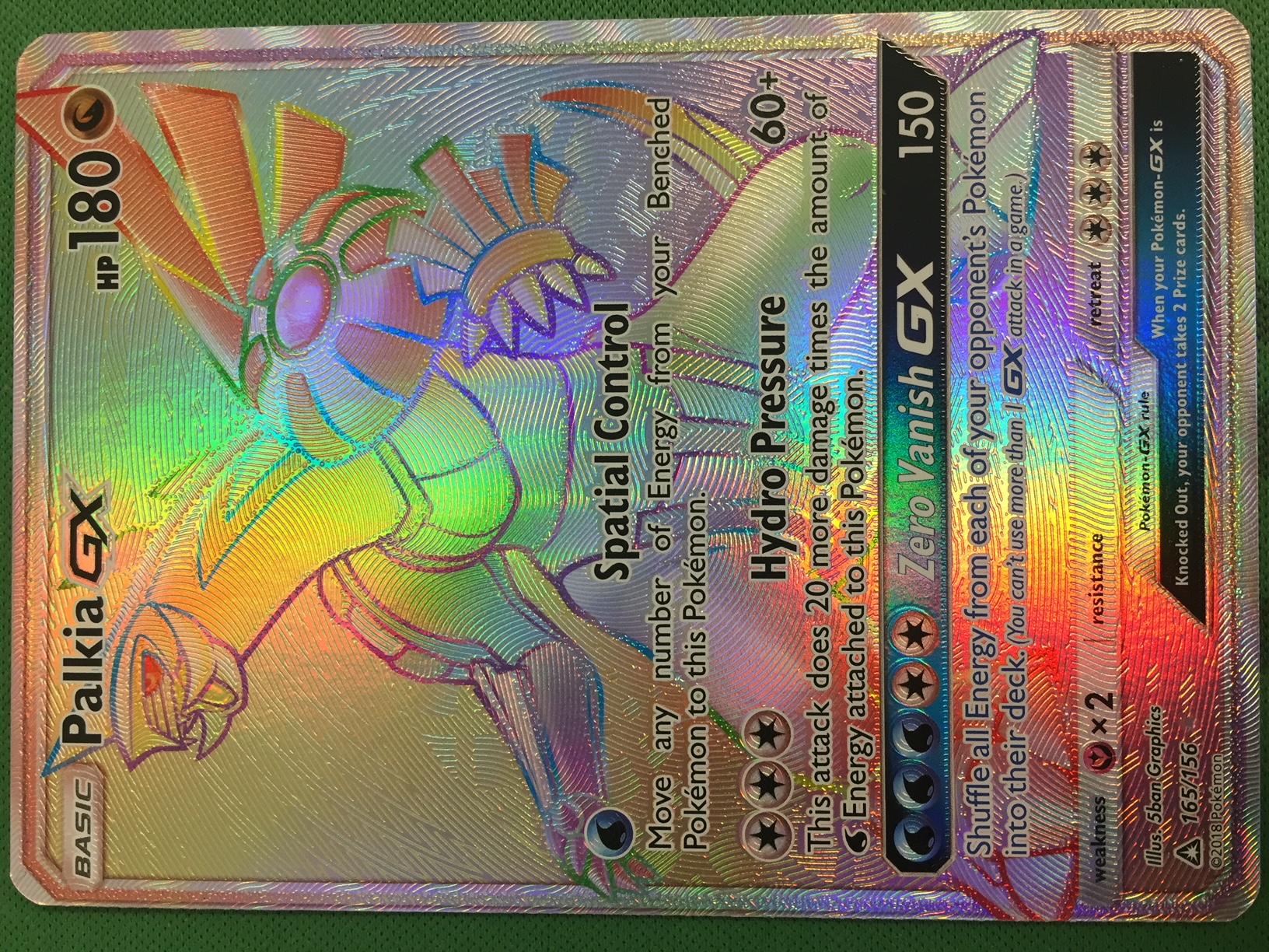 Palkia GX - 165/156 - Secret Rare